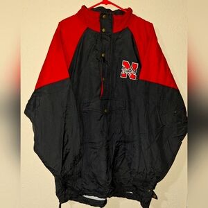 Nebraska Huskers Red and Black Pullover Jacket Size X-Large XL